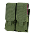 Molle Tactical Double Mag Pouch, 4 Full Mag Size (Closed Top) - Od