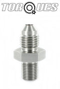 AN -4 (AN4 AN 04) to 1/8" BSP BSPP Straight Adapter In Stainless Steel