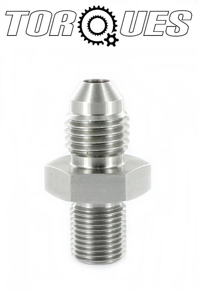AN -4 (AN4 AN 04) to 1/8" BSP BSPP Straight Adapter In Stainless Steel