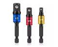 Impact Power Drill Socket Adaptor Extension Set Driver 1/4-3/8-1/2"