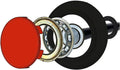 Titan Premium 2 In. Sealed 6200zz Nylon Garage Door Roller with 4 in