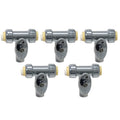 XFITTING 1/2" Push Fit Tee Valve 5 Pack