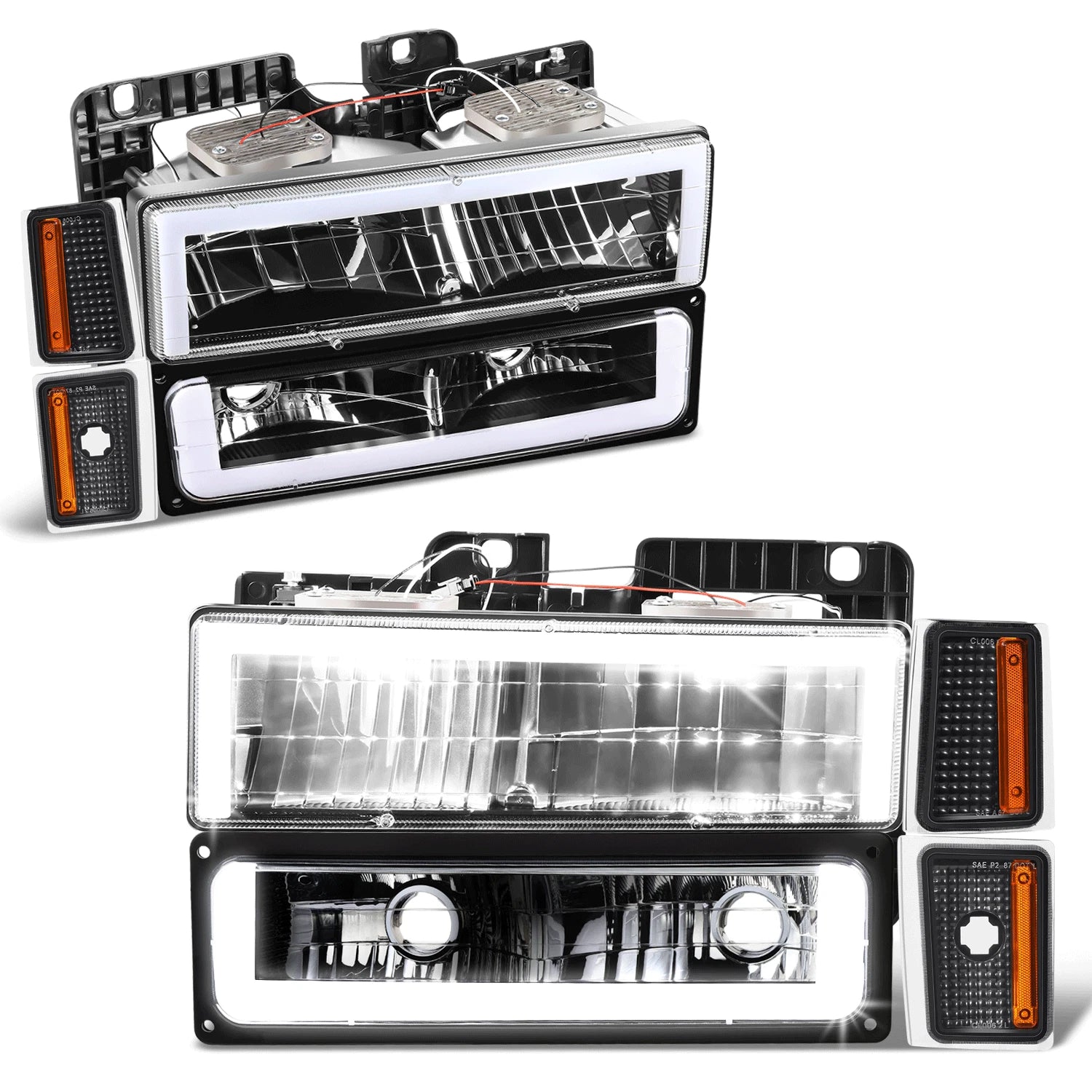 Fit 88-93 Chevy C/k 1500-3500 Led Drl | Built Supply Co