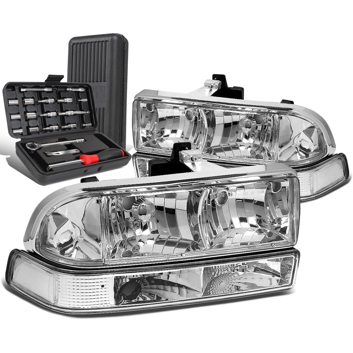 For 1998-2004 C10 Pickup Blazer Chrome Clear | Built Supply Co