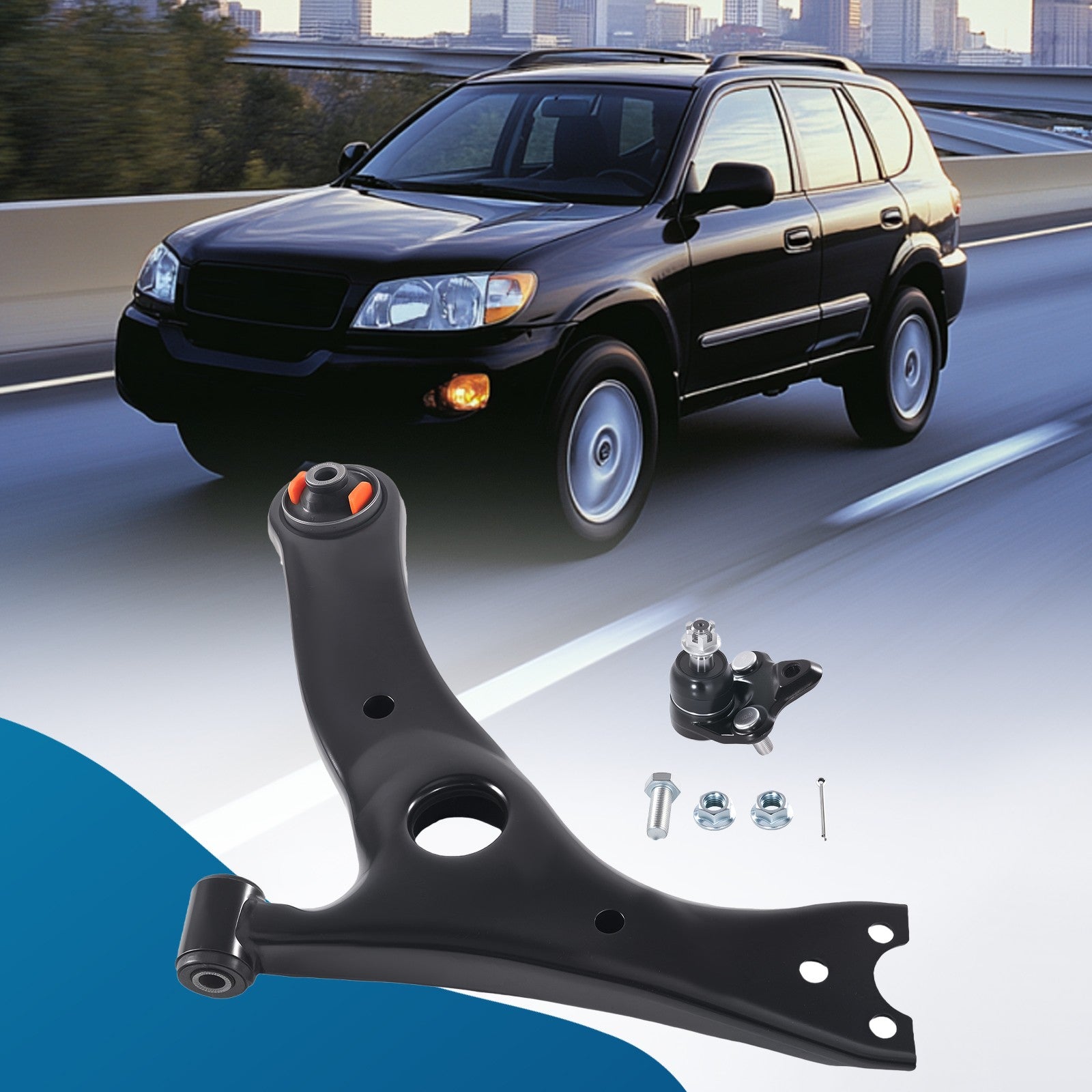 Front Left Lower Control Arm w/Ball Joint for Toyota RAV4 2001-2005