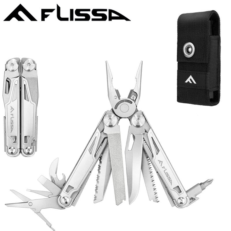 Flissa 16-in-1 Multitool Pliers Folding Pocket Tool | Built Supply Co