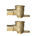 2 Pack XFITTING 3/4" Pex B x 1/2" Female NPT Threaded D