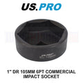 Us Pro Tools 1" Dr 105mm 6pt Commercial Impact Socket 3961