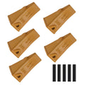 Bucket Teeth X156 X156S 5PCS for 156 Series Excavator P156 w/ Pins