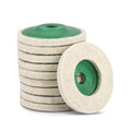 4 Inch Wool Buffing Disc Pad Set Suitable For Various Polishing Tasks