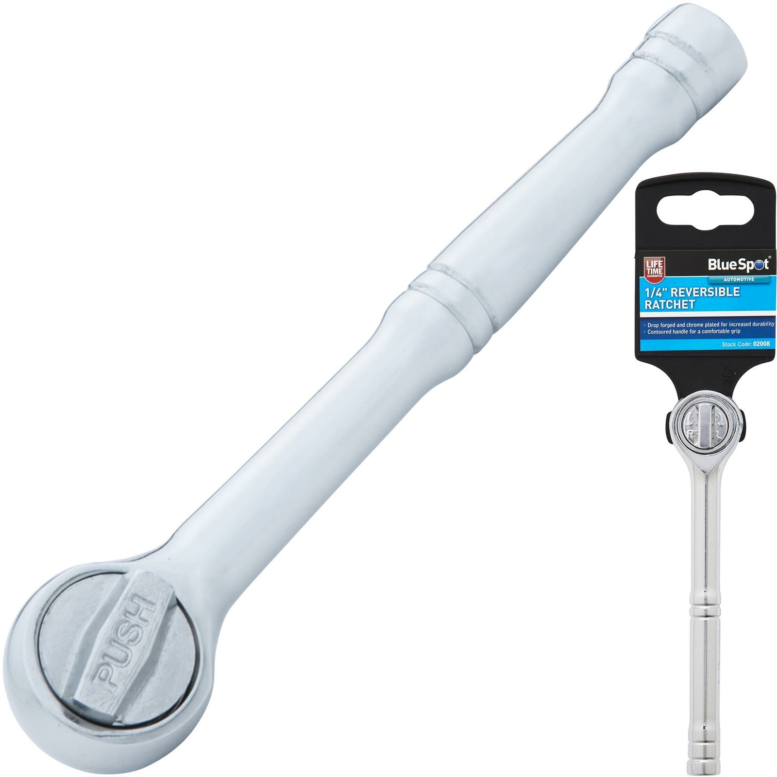 BlueSpot Socket Reversible Ratchet Handle 1/4" by BlueSpot