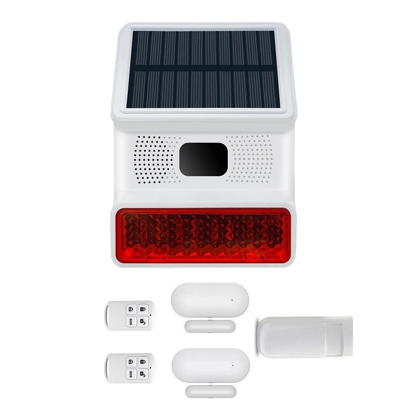 Solar Wireless Home Security Diy Burglar Alarm System 100db Alarm