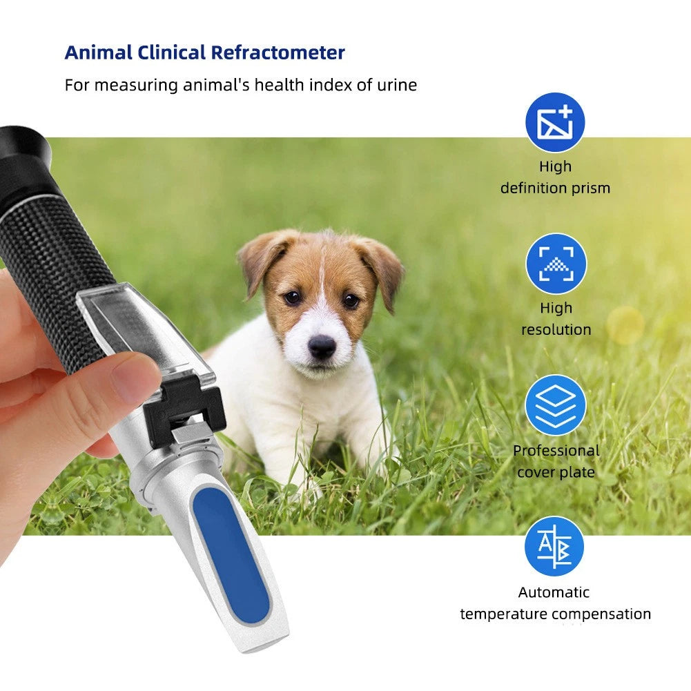 4 In 1 Refractometer Cat Pet Urine Specific Gravity Serum Protein