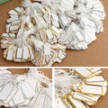 Jewelry Lanyard Price Tag For Custom Printed Blank Label Gold/silver