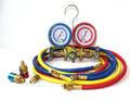 A/c Manifold Dual Gauge Set R134a R12 R22 R502 Acme Hvac Ac Auto 5ft