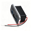 4-port Car Usb Charger Panel 2x Usb-c Pd + 2x Usb-a Qc 3.0, Led Volt