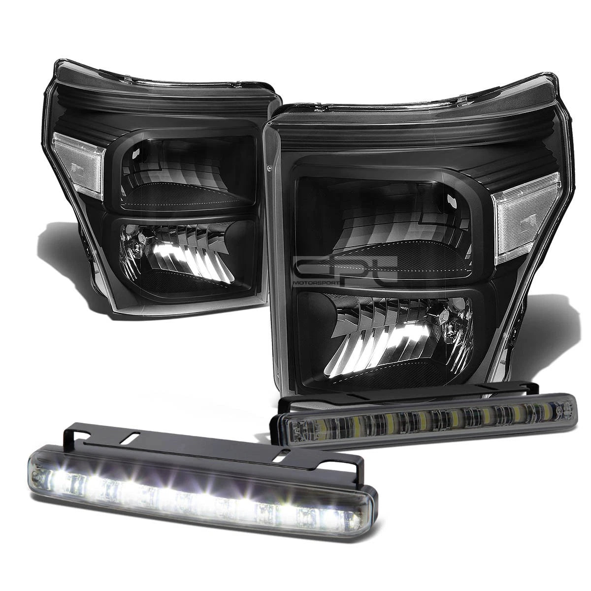 Black Housing Head+bumper+si<wbr/>gnal+smoked Led | Built Supply Co