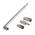 75mm F-type Antenna Telescopic Aerial W/3.5mm Adapter For Bose Wave