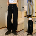 Women's Soft Touch Sweatpants Elastic Waist Drawstring Ankle Length