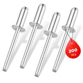 WORKPRO 200PC Aluminum Blind Rivet 3/16"x1/2" Pop Rivet Assortment