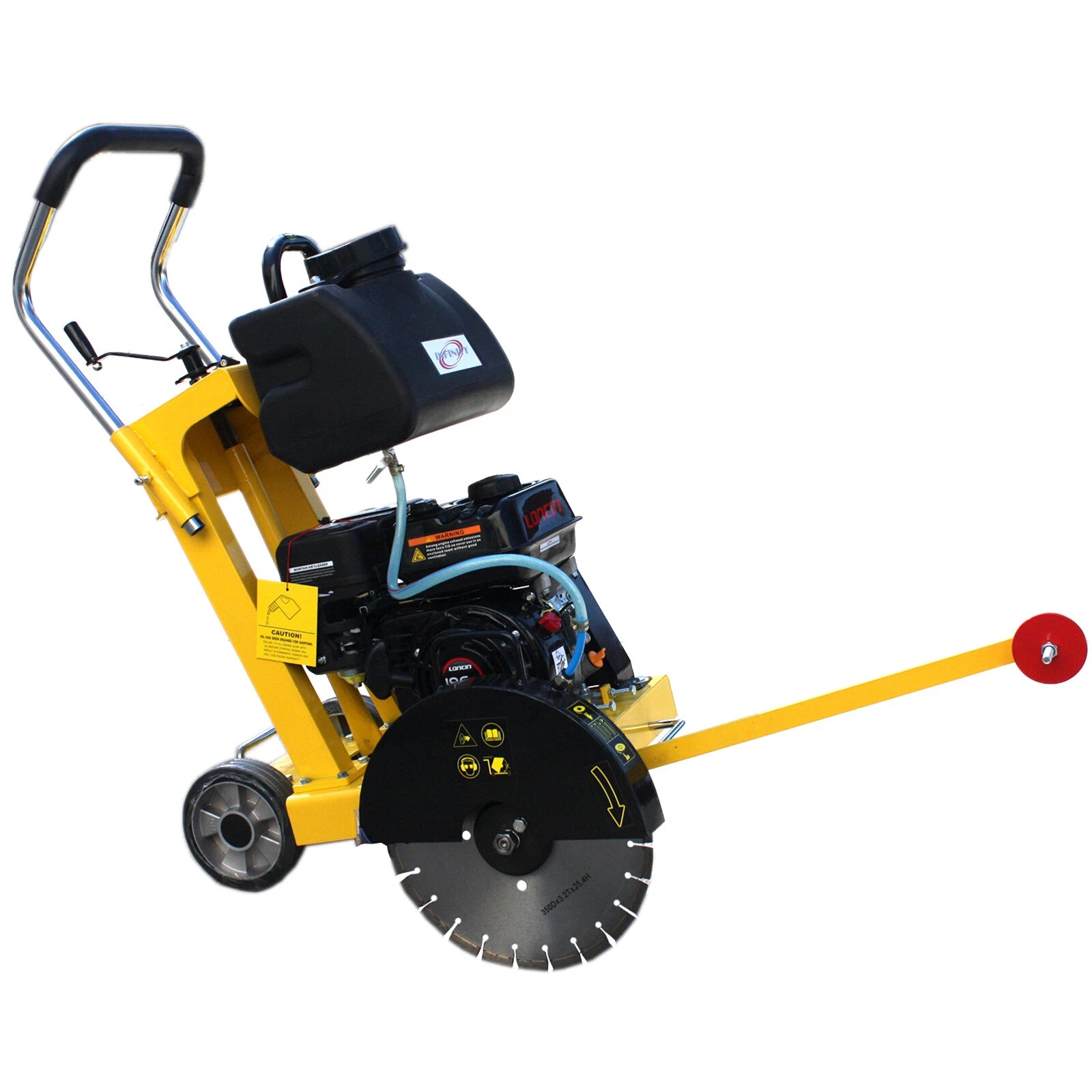 14" 6.5hp Gas Walk Behind Cut-off Saw Concrete Cement Pavement Floor