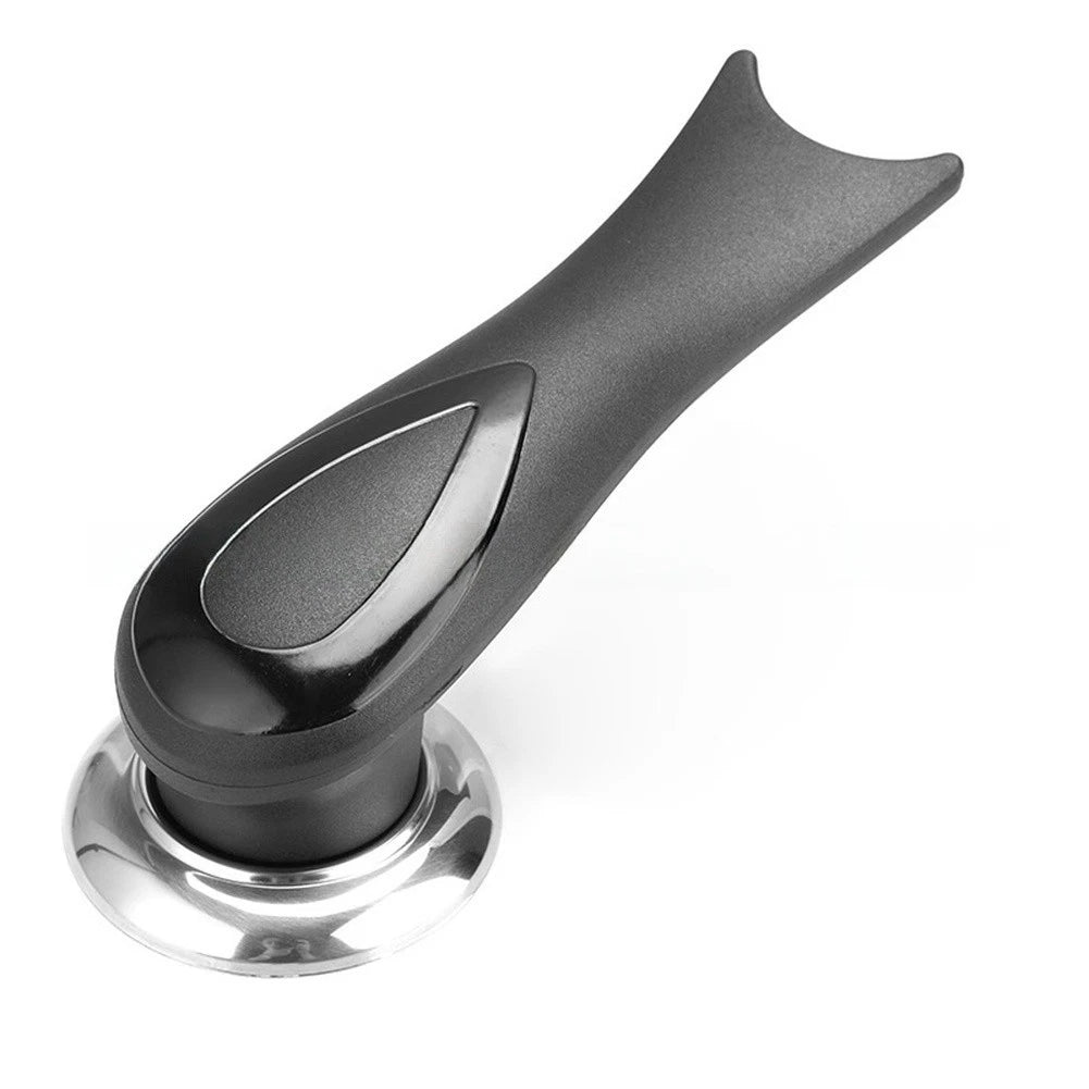 Kitchen Accessory Lid Handle With Stainless Steel And Plastic Base