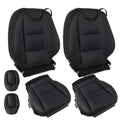 Front Leather Seat Cover Set for Chevy Camaro Z28 SS 2010-2015 Black