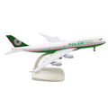 1/350 Diecast Alloy Eva Air Airlines B747 Aircraft Model With Display