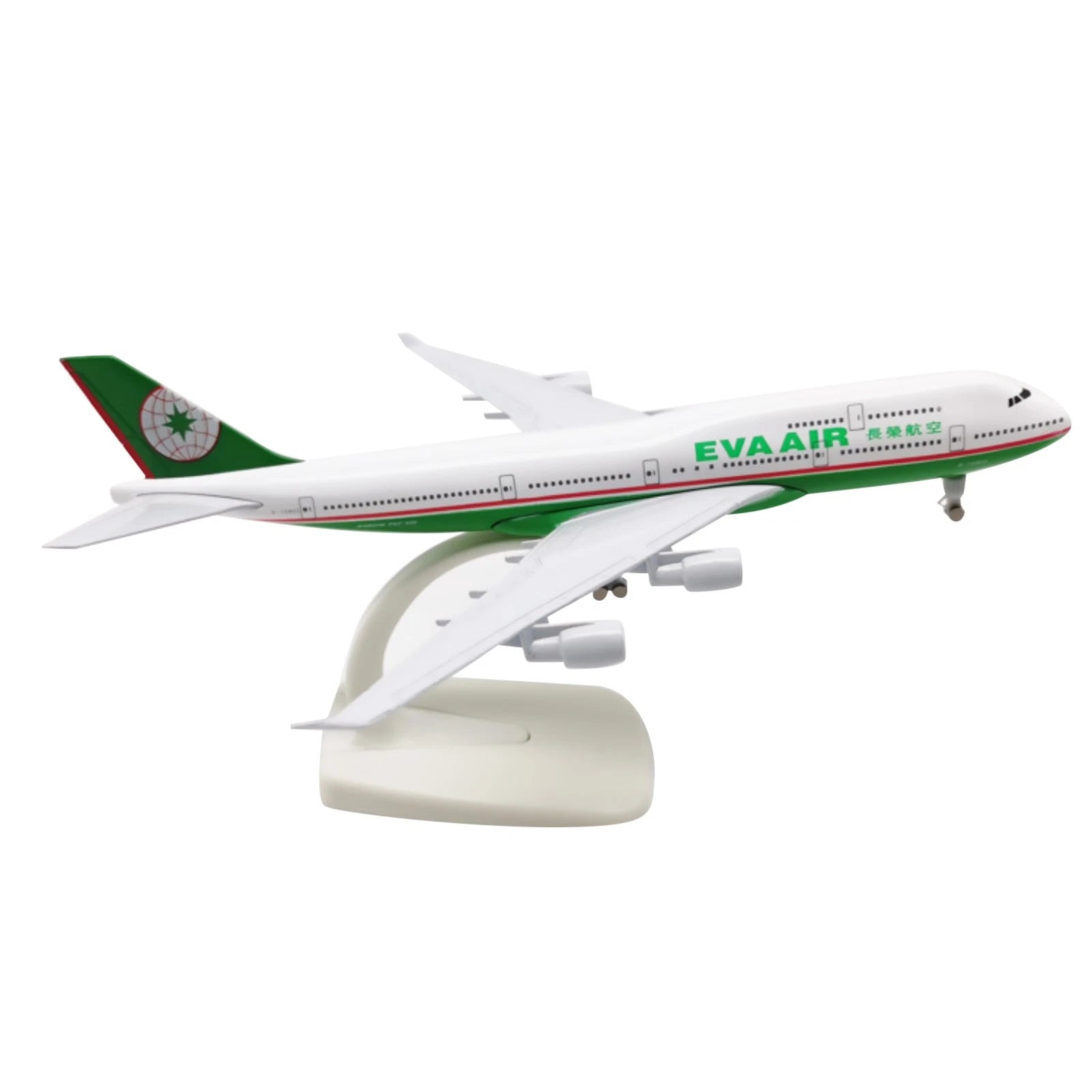 1/350 Diecast Alloy Eva Air Airlines B747 Aircraft Model With Display