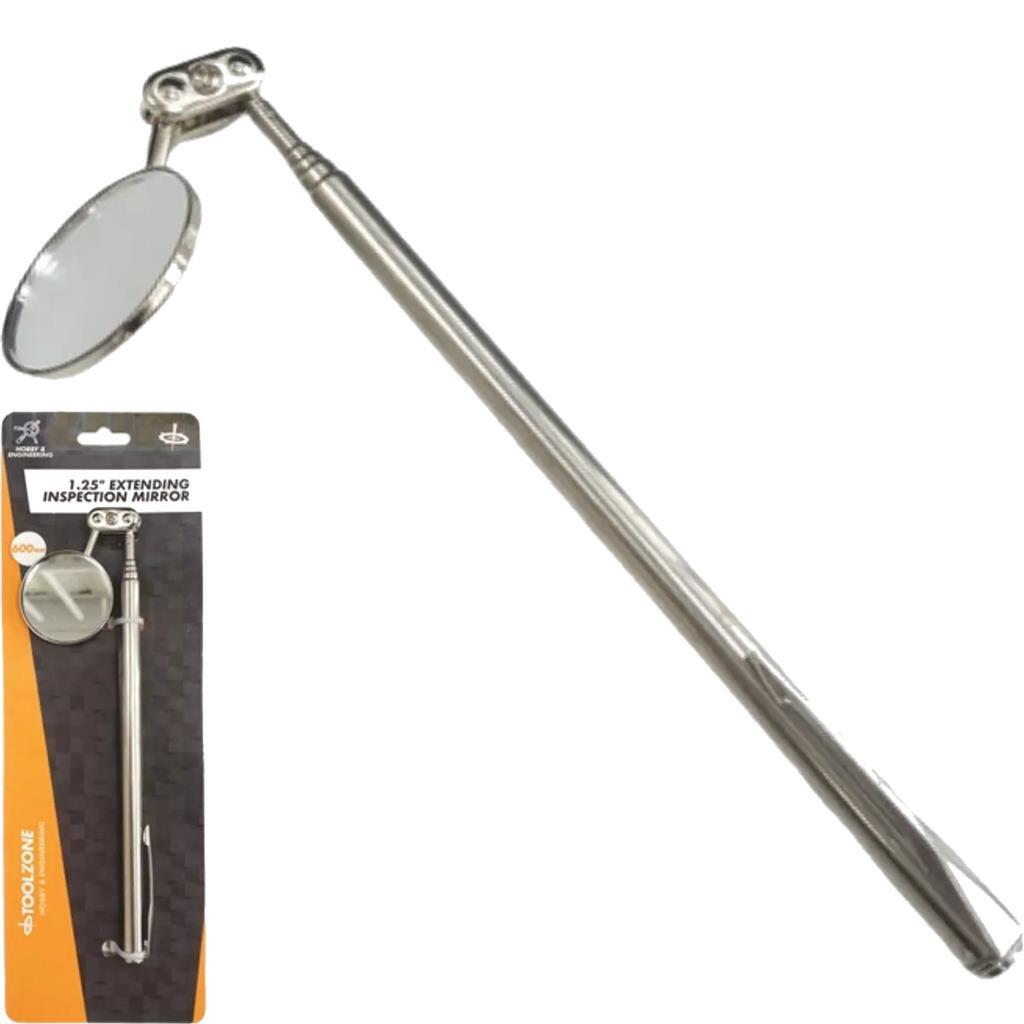 Toolzone Mechanics Inspection Mirror Telescopic Extending Circle 30mmOpens in a 