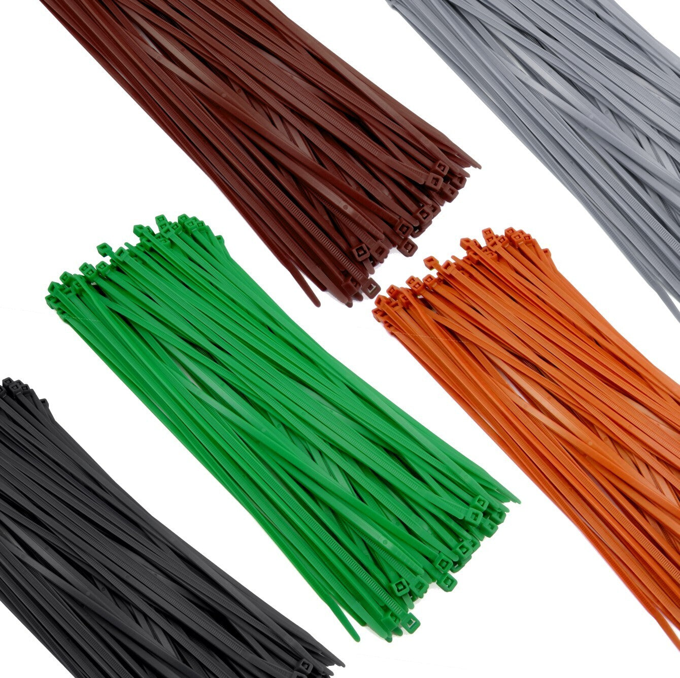 Zip Cable Ties 11" 500pc 50lbs Nylon Camo