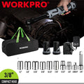 WORKPRO Cordless Electric Ratchet Wrench Extended Head 3/8" 40 Ft-lb