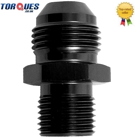AN -10 (AN10 AN 10) to M14x1.5 Metric Adapter Black