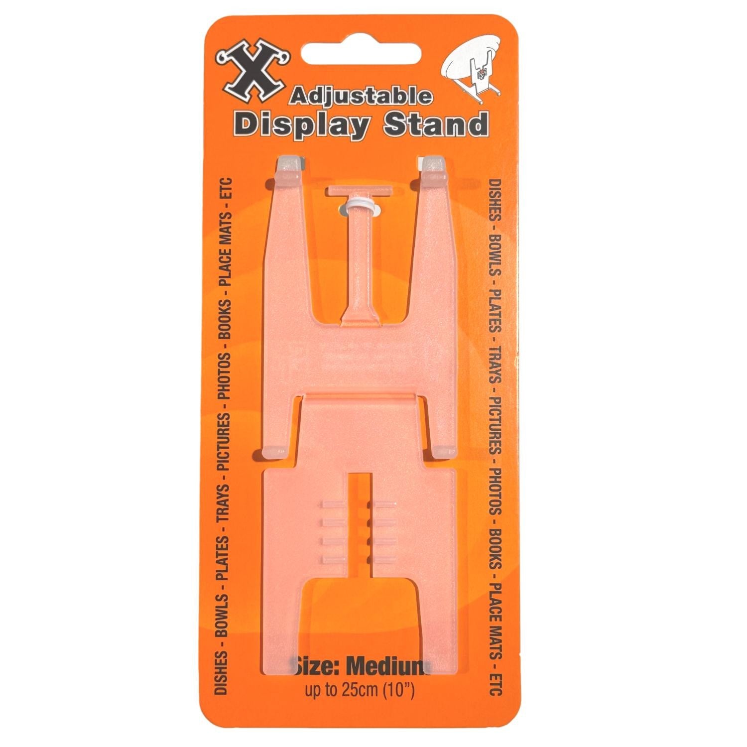 X Adjustable Display Stand For Plates, Books, Photos, Mats Etc Medium
