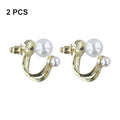 Exquisite Double Layer Imitation Pearl Stud Earrings Ideal Present