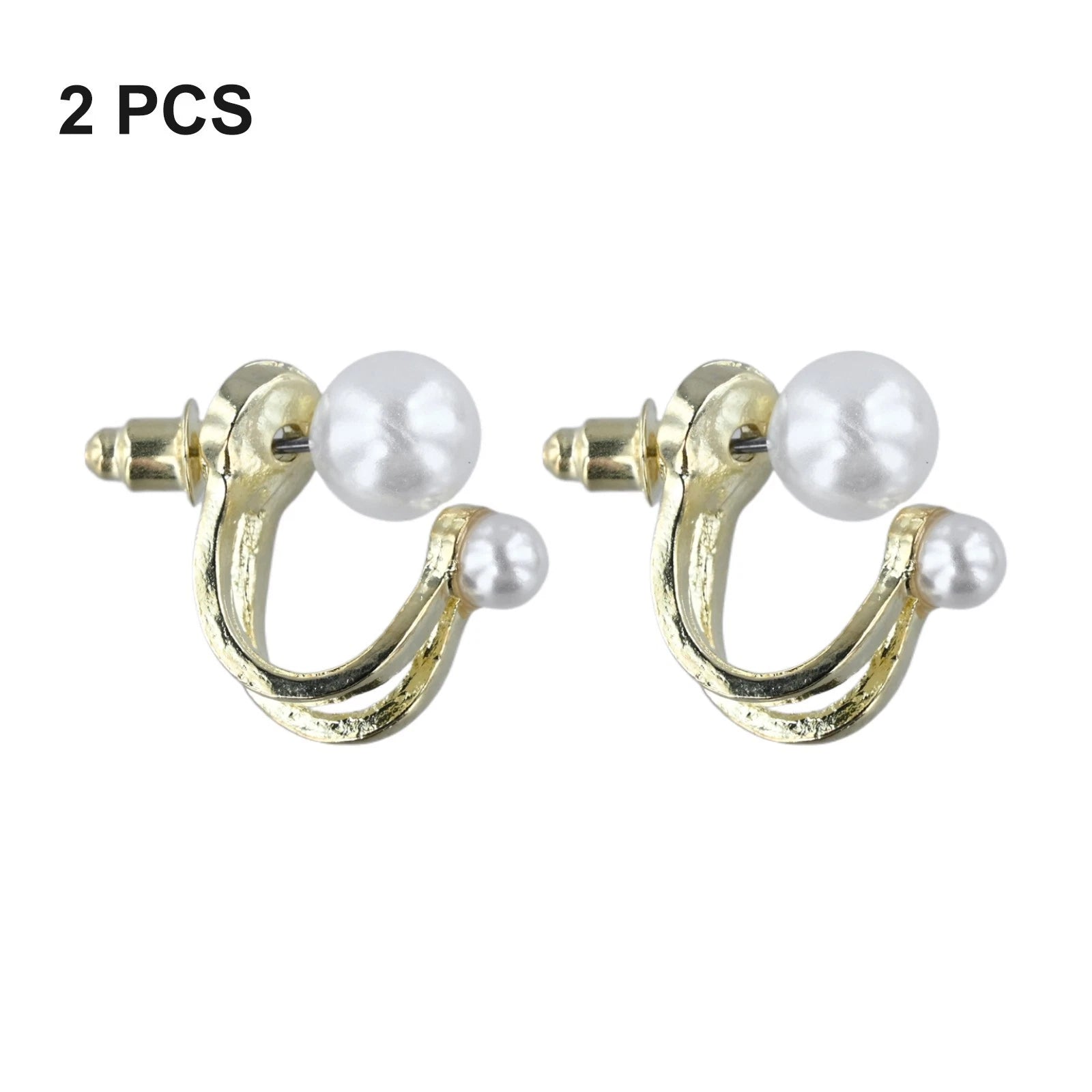Exquisite Double Layer Imitation Pearl Stud Earrings Ideal Present