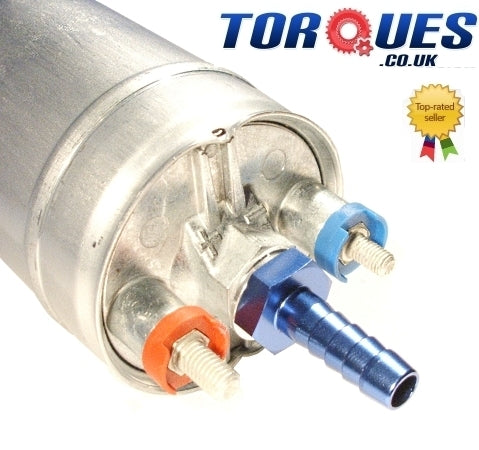M10x1.00 to 8mm (5/16") Barb Hose Adapter Fits Bosch 200 Fuel Pump