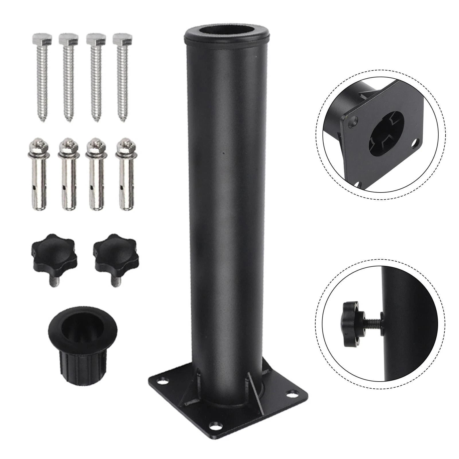 Stable Iron Umbrella Base With Triangle Support Fits Most Parasols