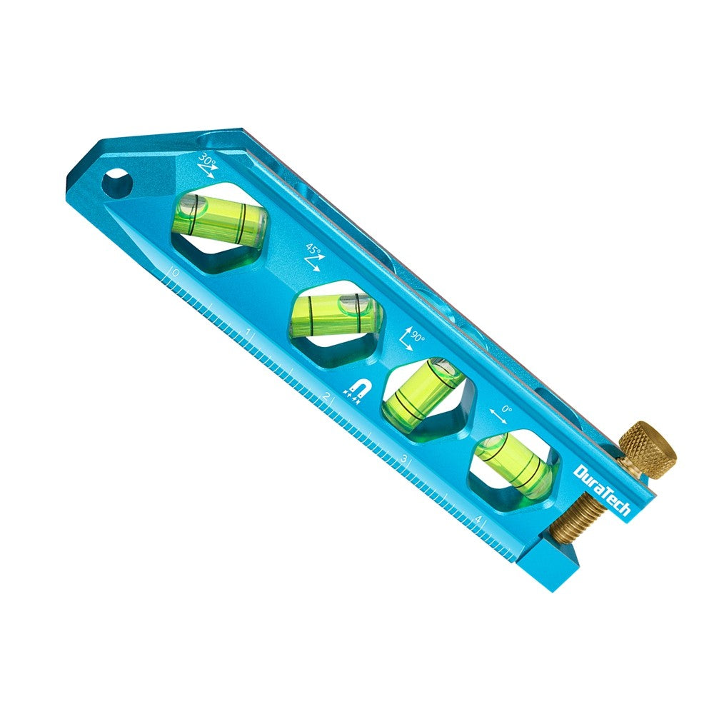 Duratech 6.25" Magnetic Torpedo Level Aluminum Alloy 0°-90° Bubbles