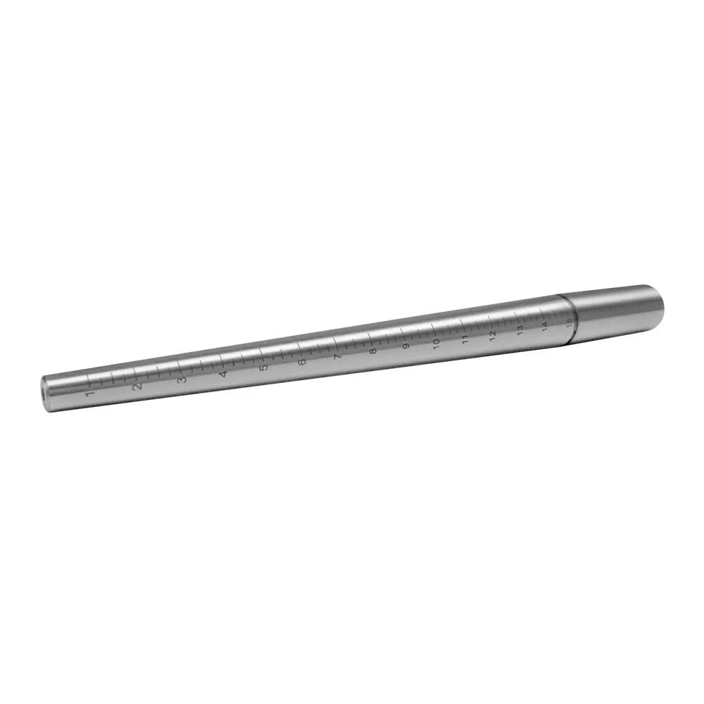 12" Ring Mandrel Ungrooved Steel Sizes:1-15 Wire Forming - Jewelry