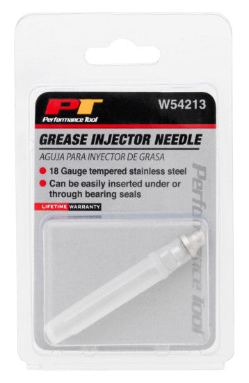 Grease Injection Needle 18-Ga. Tempered Steel