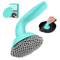 Haushof Cast Iron Scrubber With Long Handle Cast Iron Cleaner