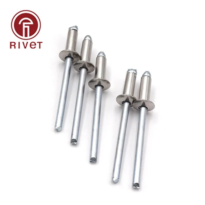 Blind Rivets Open End Round Head Rivets Stainless Steel Rivets Fastener 10PCS