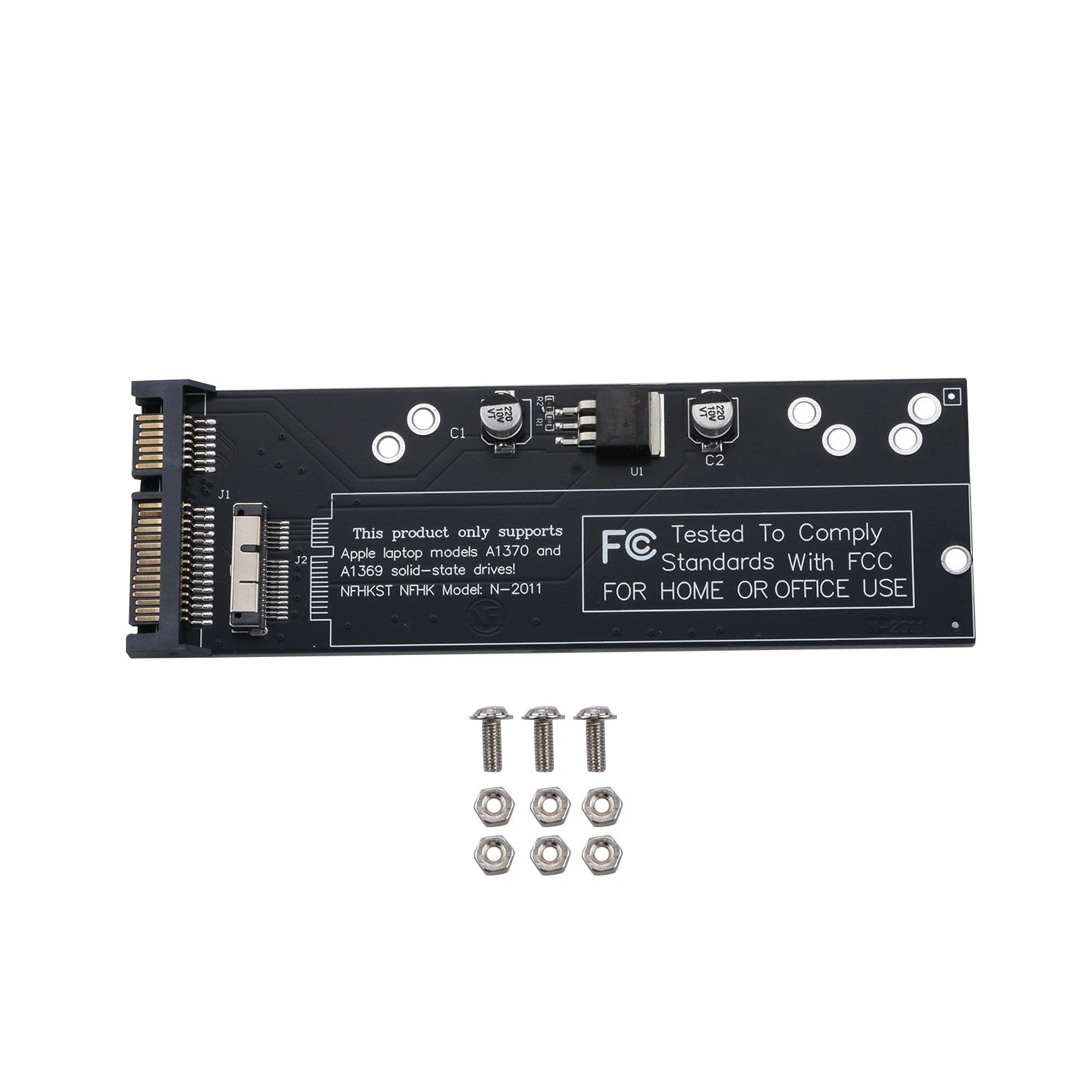 12+6 Pin Ssd Hdd To Sata Converter Adapter Card For Macbook Air 2010