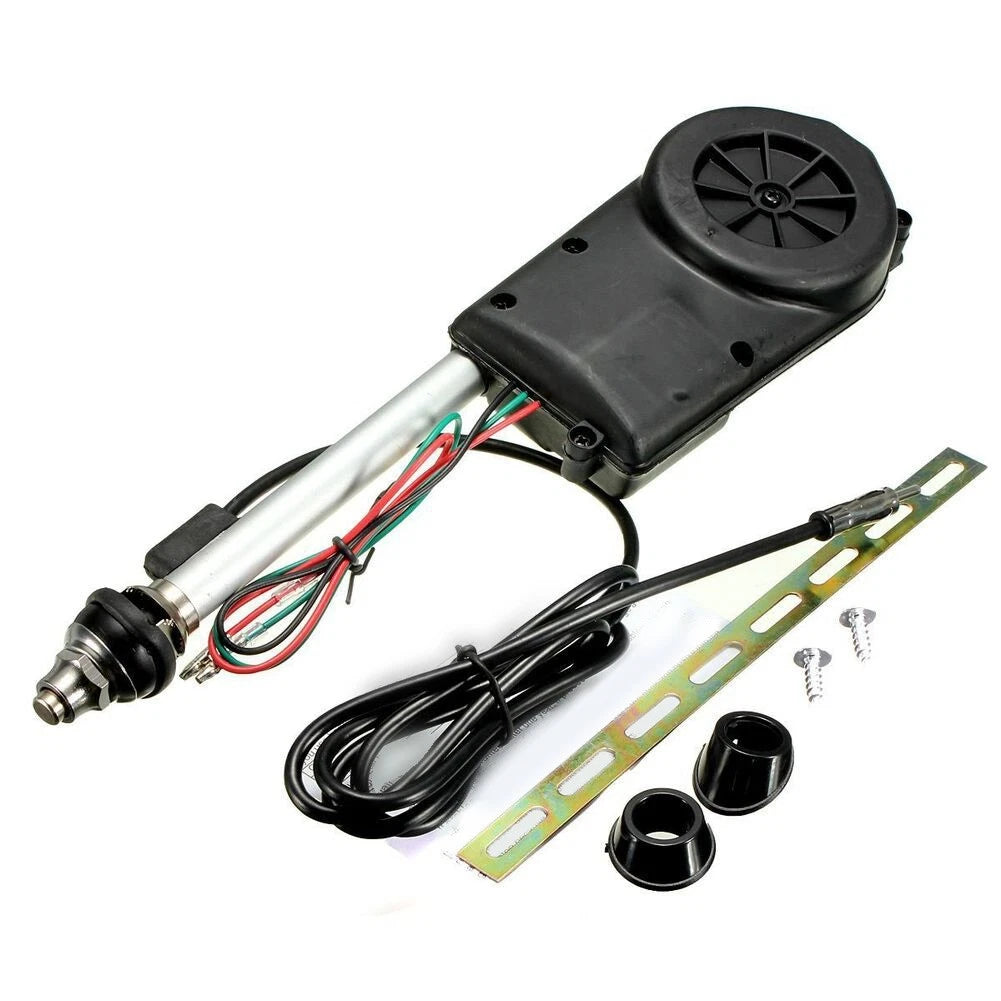 12V Powered Car Radio Antenna Automatic Extension 78cm Stainless