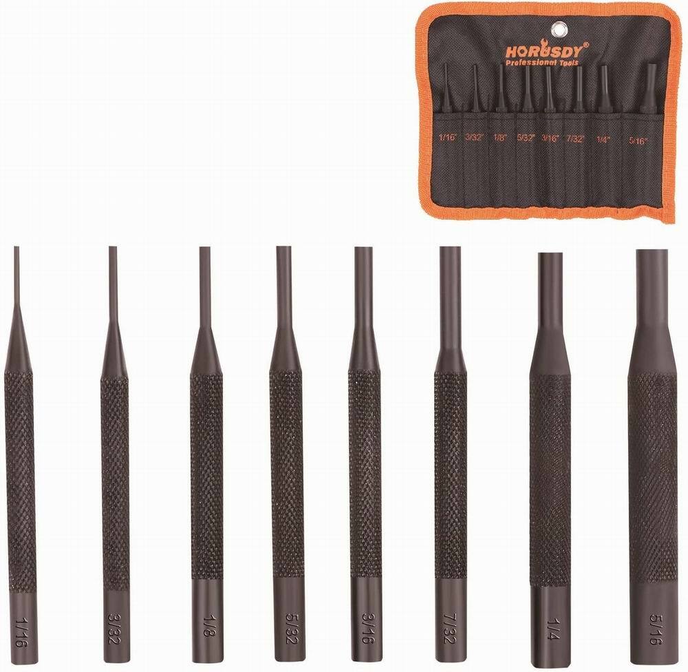 Forged Steel Pin Punch Set In Roll Up Case Rifle | Built Supply Co