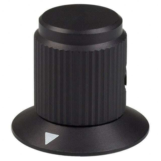 1 x KNOB KNURLED W/SKRT 0.250  METALOpens in a new wind