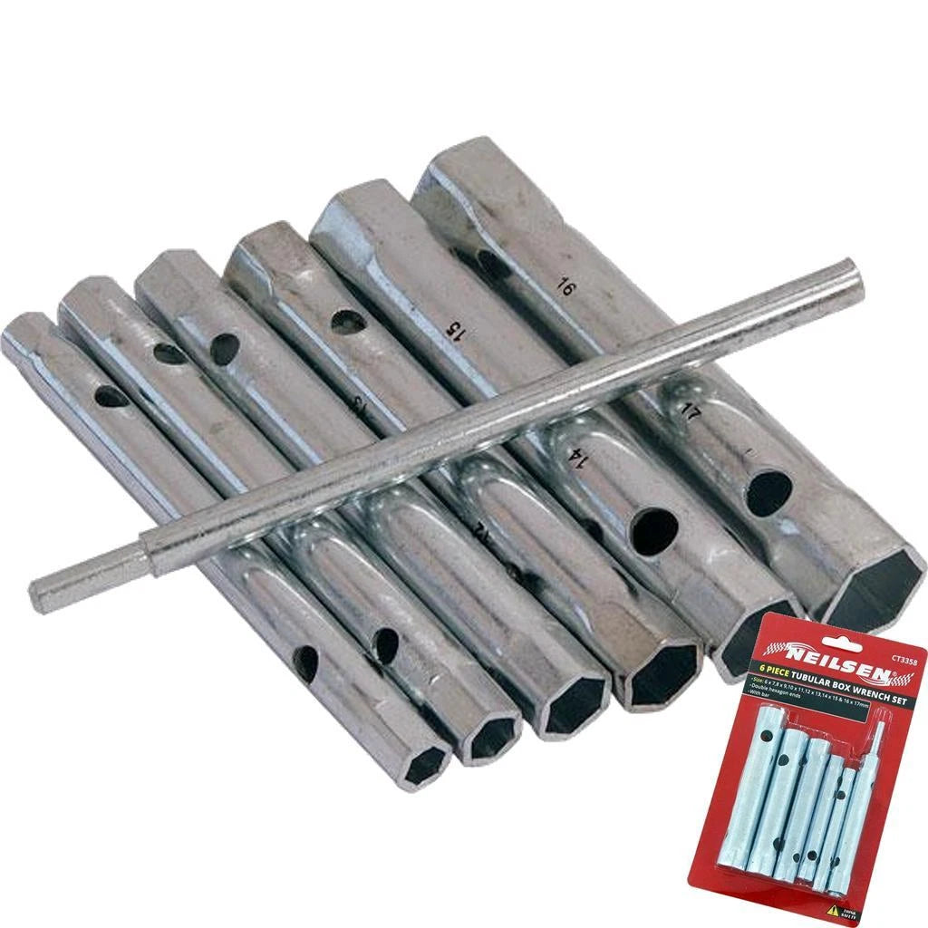 Neilsen Tubular Box Wrench Set Long Tube Spanner Plumber Mechanic