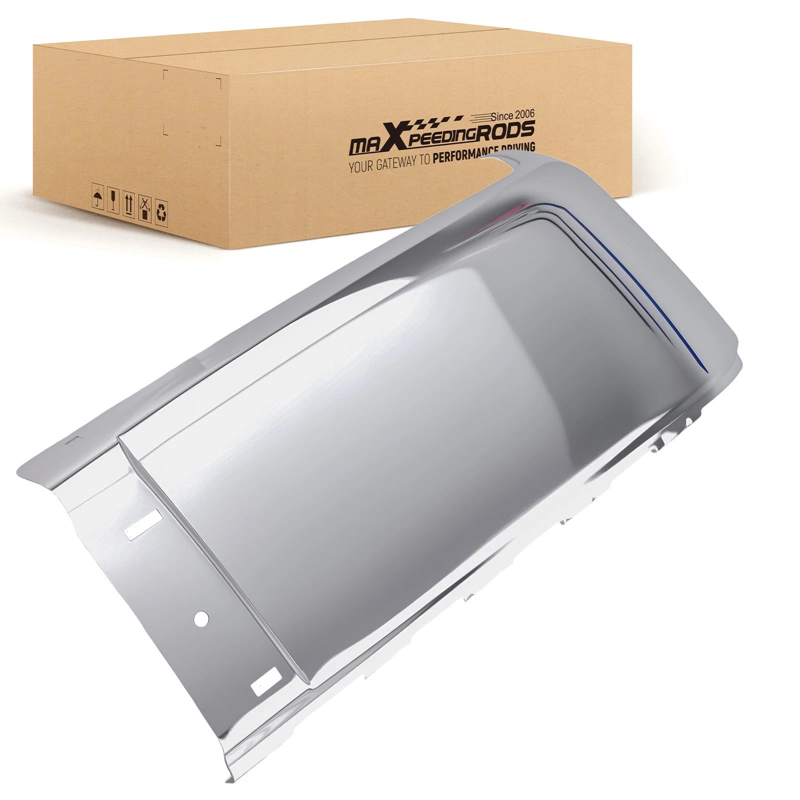 Chrome Rear Bumper End for Chevrolet Silverado 2500 HD LT LTZ 2007-2014