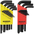 Bondhus 22pc Short Hex Key L-Wrench Set Metric & SAE